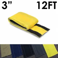 Cable protector: 3 in Overall Wd, 12 ft Lg, Nylon, Yellow (MPN CC-SC-3-12-YL)
