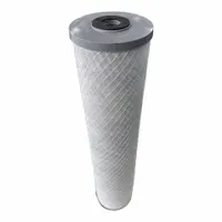 Activated carbon water filter cartridge with woven construction and carbon media. Reduces sediment, chlorine taste, and odor. Suitable for point-of-entry or point-of-use systems. 5-micron rating, 4 gpm flow rate, 20-inch height. Fits standard 20-inch filter housings