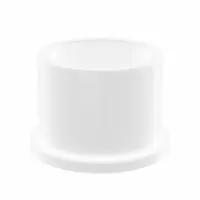 OILITE Flanged Sleeve Bearing: Acetal, 1 in Bore, 1 1/4 in OD, 1 in Overall Lg, White, 10 PK (MPN WF-1620-08B)