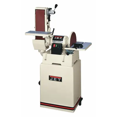 JET Belt and Disc Sander: For Wood, 230 V, Single-Phase, 1 1/2 hp, 6 in x 48 in Belt - Floor Standing Belt & Disc Machines