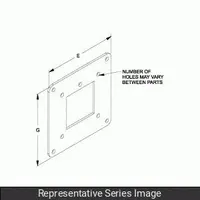 HAMMOND MANUFACTURING Wireway Reducer: 8 in Wd, 8 in Ht, 9 5/8 in Ht, Stainless Steel, 9 5/8 in Wd (MPN 1487ERCCSS)