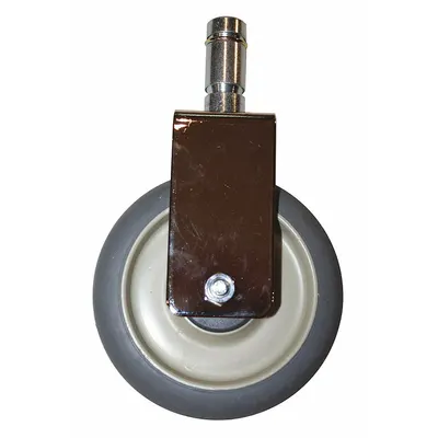 METRO Replacement Caster: 250 lb Cap, Unfinished, Silver/Gray - Replacement Casters for Shelf & Utility Carts