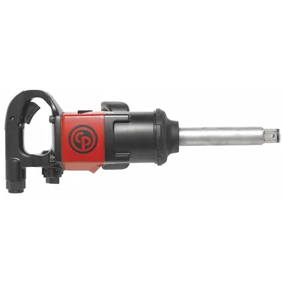 CHICAGO PNEUMATIC Air Impact Wrench: Compact, 1 in Drive, D-Handle, Square - D-Handle Air-Powered Impact Wrenches with Extended Anvils