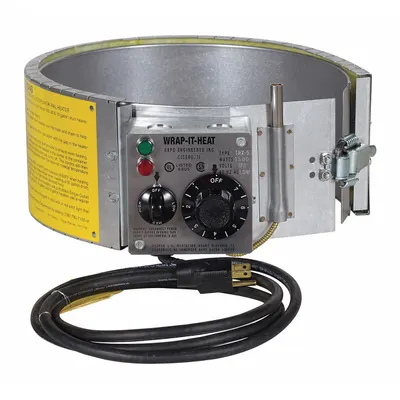 OEM APPROVED VENDOR Pail Heater, 115V AC, 1500W, 60-250°F, for 5 gal Pails, TRX5L115 - Drum & Bucket Band Heaters