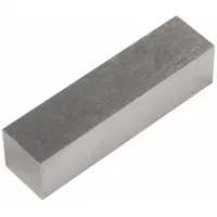 Block-style permanent alnico magnet with dimensions 1-1/2 in length, 3/8 in width, and 0.375 in thickness. Provides a maximum pull force of 2 lbf. Suitable for holding, positioning, and sensing applications in industrial fixtures and tooling where a stable magnetic field is required