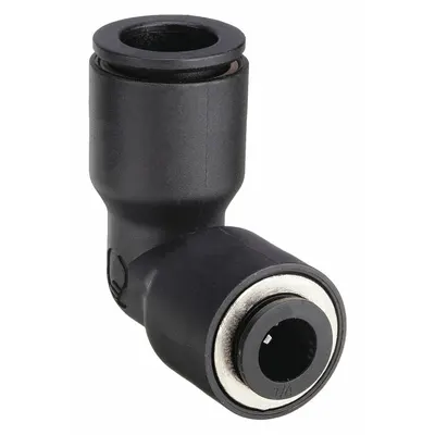 LEGRIS Push-to-Connect Elbow Tube Fitting, 1/8 in OD x 1/4 in OD, 10 PK - Nylon & Nickel-Plated Brass Tube Fittings