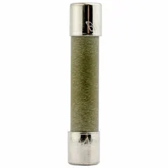 Fast-acting cylindrical fuse rated 2.5 A and 250 V AC, with non-indicating design. Measures 1/4 in x 1 1/4 in. Suitable for overcurrent protection in control panels, power supplies, and electronic equipment where rapid response to faults is required.