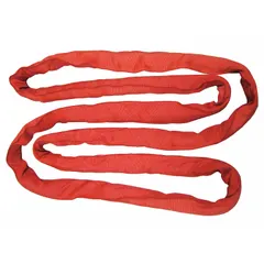 This endless round sling is constructed with polyester webbing and a polyester cover. It has a 12 ft length and 2 in body diameter. Designed for overhead lifting applications, it meets ASME B30.9 standards.