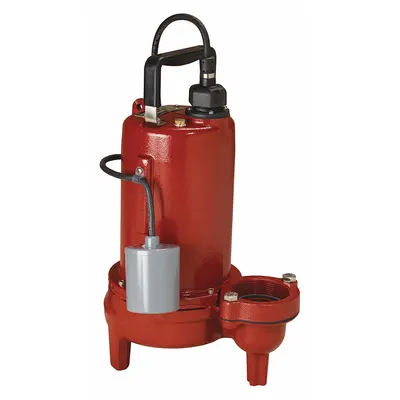 LIBERTY PUMPS Sewage Ejector Pump: Cast Iron, Single Phase, 3/4 hp, 115V AC - General Purpose Sewage Ejector Pumps