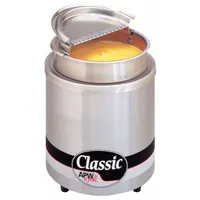 Round Countertop Warmer: 7 qt Capacity, 500 W Watt, 8 1/4 in Overall Ht, 10 1/2 in Overall Wd (MPN RW-1V-SP)