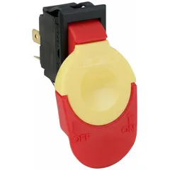 This switch with key mechanism is a replacement part for band saws. It provides operational control, allowing the user to start and stop the saw while the key feature helps prevent unauthorized use. Suitable for industrial and workshop band saw applications.