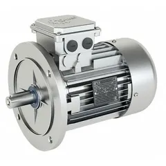 Totally enclosed fan cooled (TEFC) 1/2 hp AC motor with C-face mounting flange. Operates at 1720 RPM at 60 Hz, 230/460V AC, 1.90/0.95 A full load current. Suitable for pumps, fans, conveyors, and compressors in industrial environments.