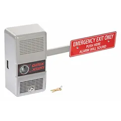 The DETEX ECL-230D is a rim-type exit device constructed from aluminum, designed for doors up to 20 inches wide. It is ADA compliant and supplied without outside trim. This push bar is intended for use in commercial, institutional, and industrial facilities requiring code-compliant egress.
