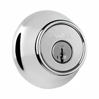 KWIKSET Single Cylinder Deadbolt: Cylindrical, 1 3/4 in Door Thick - Max, Chrome (MPN 660-26-SMT-RCAL-RCS/5303-K3)