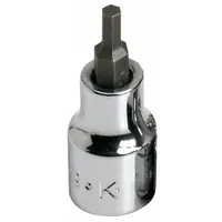 SK PROFESSIONAL TOOLS Socket: 3/8 in Drive Size, Hex Tip, 3/16 in Tip Size, 1 49/64 in Overall Lg (MPN 41208)