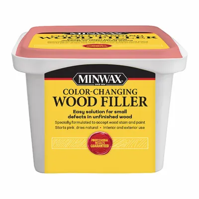 MINWAX Wood Filler, Natural, 16 oz Tub, Paintable - Wood Fillers