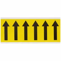 Symbol Label: 3 in Character Ht, Indoor Only, Non-Reflective, Gothic, Black, Arrow, Die Cut, Black (MPN 3450-ARO)