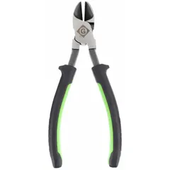 Straight, oval flush-cut diagonal-cutting pliers with 3/4 in jaw length and width, overall length 6–8 in. Designed for cutting ACSR cable in electrical and utility applications, providing clean, flush cuts for maintenance and installation tasks.