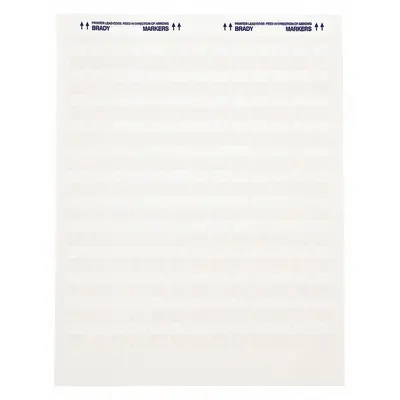 BRADY JET-30-117-2 Wraparound Label - Brady Precut Label Sheets