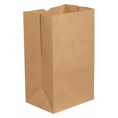 PARTNERS BRAND Grocery Bag, 7 in Wd, 17 in Dp, Kraft, 500 PK - Grocery Bags