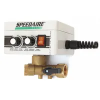 SPEEDAIRE Timed Electric Auto Drain Valve: 1/2 in NPT Pipe, 3/8 in Drain, 4 gpm, 115 V