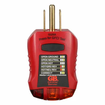 GARDNER BENDER Receptacle Tester/Circuit Analyzer (MPN GFI-3501) - GFCI Testers