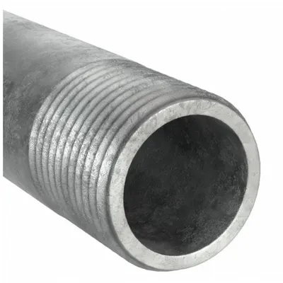OEM Pipe Nipple: 2 1/2 in Nominal Pipe Size, 72 in Lg, Schedule 40, Galvanized Steel - Schedule 40 Threaded on Both Ends Pipe & Pipe Nipples