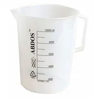 APPROVED VENDOR Beaker: Tall Form with Handle, Printed Graduation, Polypropylene, Translucent (MPN P50806)