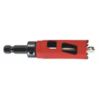 MORSE Hole Saw: 9/16 in Saw Dia., 5/6 Teeth per Inch, 1 7/8 in Max. Cutting Dp, 1/2"-20 Thread Size (MPN MHSA09C)