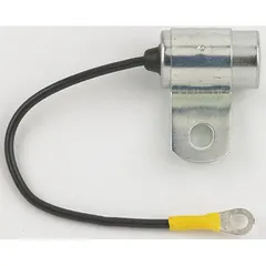 Replacement condenser for select KOHLER engines. Suppresses electrical noise in the ignition system to ensure reliable spark and reduce radio frequency interference. Compatible with KT715-KT745, SV710-SV740, SV810-SV840, and ZT710-ZT740 series.