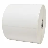 ZEBRA Barcode Printer Labels: 4 in Label Wd, 6 in Label Ht, White, 1 in Core Dia., Matte, Acrylic (MPN 18926)