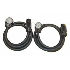 Replacement power cord kit for portable electric heaters. Includes a 30 A 4-prong power cord rated for 125/250V AC with an 8 ft cable length. Compatible with OMNITEC models OVH230-001, OVH230RT-001, Vulcan, and VulcanRT heaters.