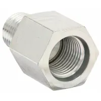 Hydraulic Hose Adapter: 1/4 in x 3/8 in Fitting Size, Male x Male, NPTF x ORB, Rigid, Straight (MPN 2246-4-6S)