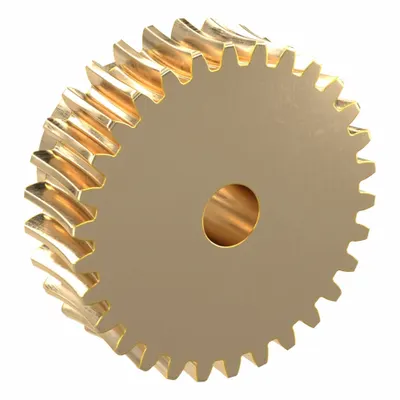 KHK GEARS Worm Wheel: Reduction Ratio 30, Module m 1, Right Hand, 20° Pressure Angle - Metric Worm Wheels