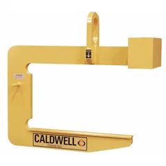 Coil C-hook lifter for handling coiled materials. Max load capacity 20,000 lb, max coil diameter 12 in, max coil width 72 in. Used in industrial lifting and material handling operations.