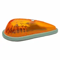 GROTE Cab Marker Lamp: Marker Light, Incandescent, Triangle, Surface Mount, Amber, Screw (MPN 46543)
