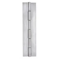 MARLBORO Piano Hinge: Stainless Steel, 12 in Leaf Ht, 1 1/2 in Leaf Wd (MPN 4PPJ8)