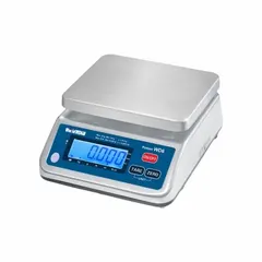 B-TEK Industrial Bench Scale: 9 in x 7 1/2 in, IP65, Integrated, 30 lb Wt Capacity - Imperial (MPN 899-300138). Key specifications — attr1341383: RS-238; attr1341384: 0.005 lb/2 g; attr1341400: B-TEK; attr1383935: Stainless Steel.
