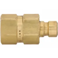 PARKER Hydraulic Quick Connect Hose Coupling: 1/4 in Coupling Size, Brass, 11.36 lpm Max. Flow Rate (MPN BPN251F)