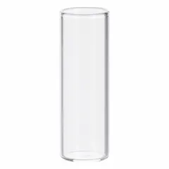 Colorless glass sample vial with a round bottom and self-standing design. Capacity 16 mL, body diameter 24 mm. Suitable for general laboratory sample storage and handling of liquids, powders, or small specimens.