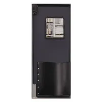 Swinging Door: Polyethylene, 1 Doors, Gray, 3 ft Door Wd, 8 ft Door Ht, Window Included, Textured (MPN 3696RMGR)