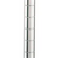 METRO Industrial Wire Shelving Post: 33 in x 1 in, Steel, Split Sleeve, Silver, 1 Posts (MPN 33UP)