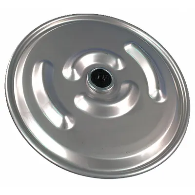 OEM Stainless Steel IBC Tote Cover, 22 in Diameter, 2 in Inlet, Silver - Caps, Covers & Plugs for IBC Totes