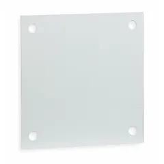 This steel back panel is designed for interior mounting of electrical components within enclosures. The powder-coated finish provides a durable surface for securing devices such as terminal blocks, relays, and contactors. Overall height is 22 inches, overall width is 18 inches.