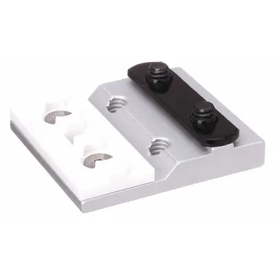 80/20 Linear Bearing: 15 Series, 2 13/16 in L x 3 1/8 in W x 1/2 in H, Silver - Modular Linear Bearings