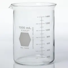 This 400 mL (13.53 fl oz) low form beaker is made from Type I colorless borosilicate glass. It is autoclavable and suitable for general laboratory tasks such as mixing, heating, and measuring liquids.