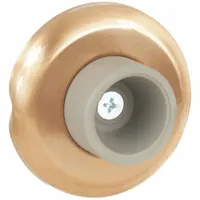 Door Stop: Wall - Mounted, 2 1/2 in Wd, 1 3/4 in Overall Ht, Bronze (MPN 409.10)