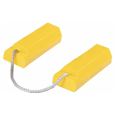 CHECKERS Wheel Chock: Urethane, 14 1/2 in Overall Lg, 4 1/2 in Overall Wd, 5 1/2 in Overall Ht - Aircraft Wheel Chocks