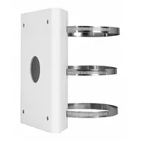 VISION Pole Mount: Screws, Pole, Steel, Waterproof, Indoor/Outdoor, White, IVM-PTZPOLE
