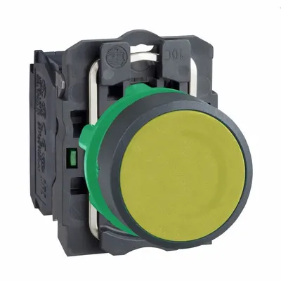 SCHNEIDER Flush Push Button Operator: Non-Illuminated, Flush Profile, Non-Metallic - Flush-Mount Push Buttons